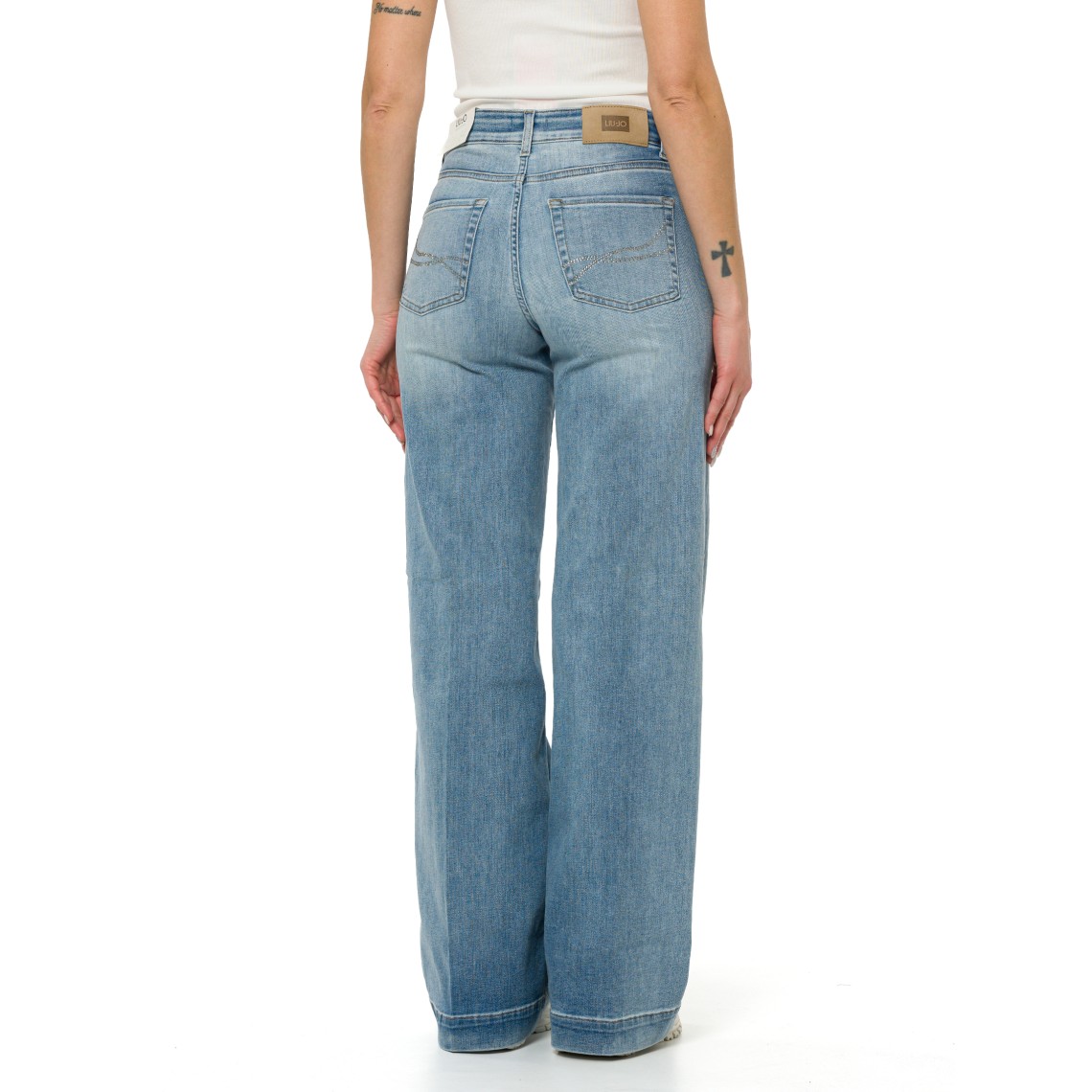 Jeans flare con strass Liu Jo