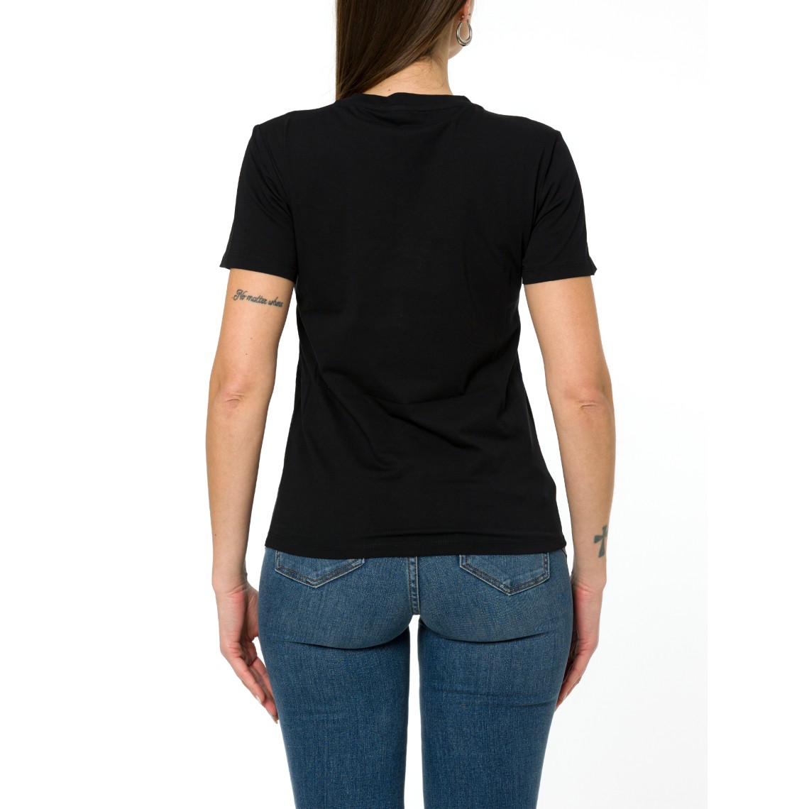 T-shirt con stampa e applicazioni Liu Jo