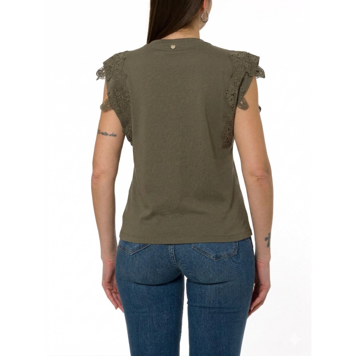 T-shirt con dettagli macramè Liu Jo