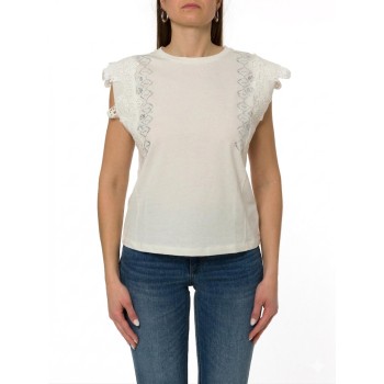 T-shirt con dettagli macramè Liu Jo