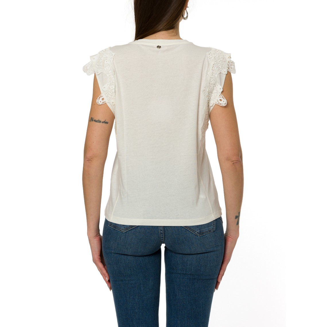 T-shirt con dettagli macramè Liu Jo