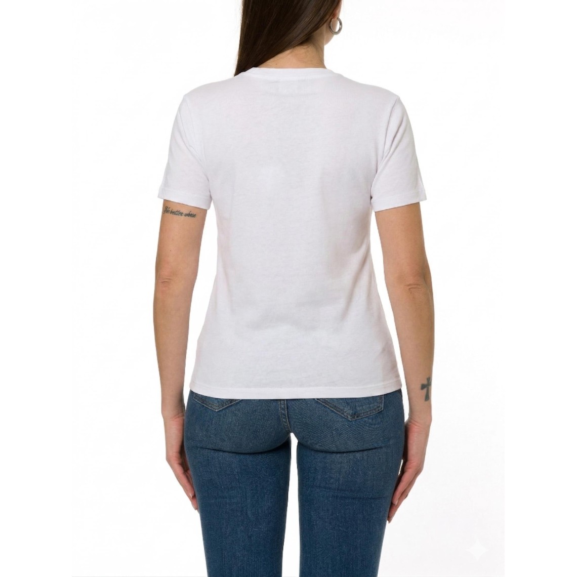 T-shirt con stampa e applicazioni Liu Jo