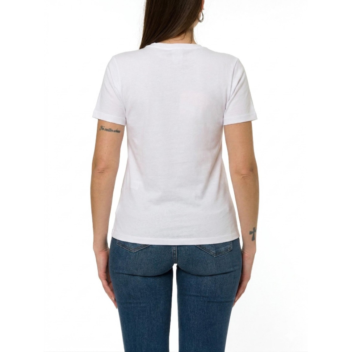 T-shirt con stampa e applicazioni Liu Jo