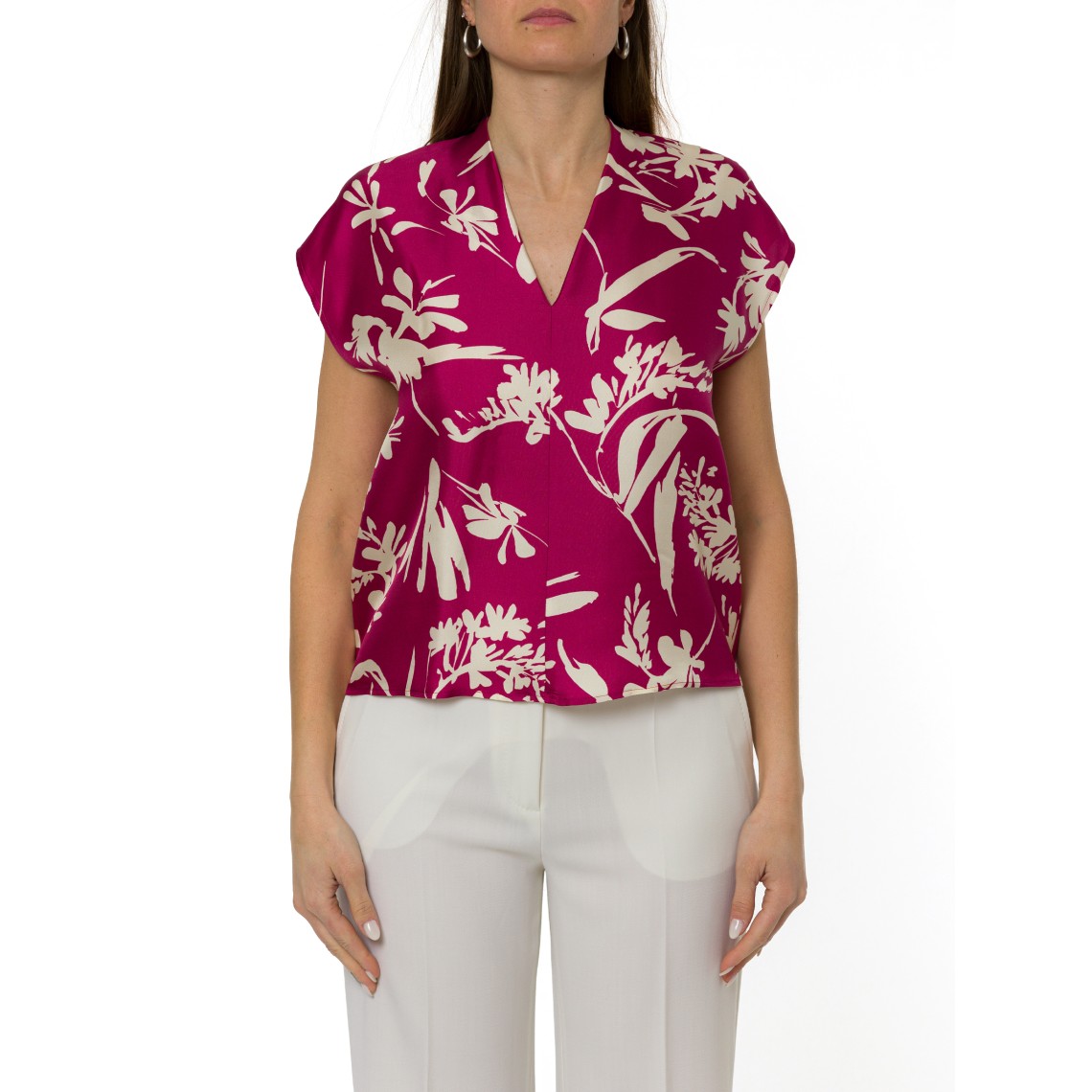 Blusa in twill di seta Pennyblack