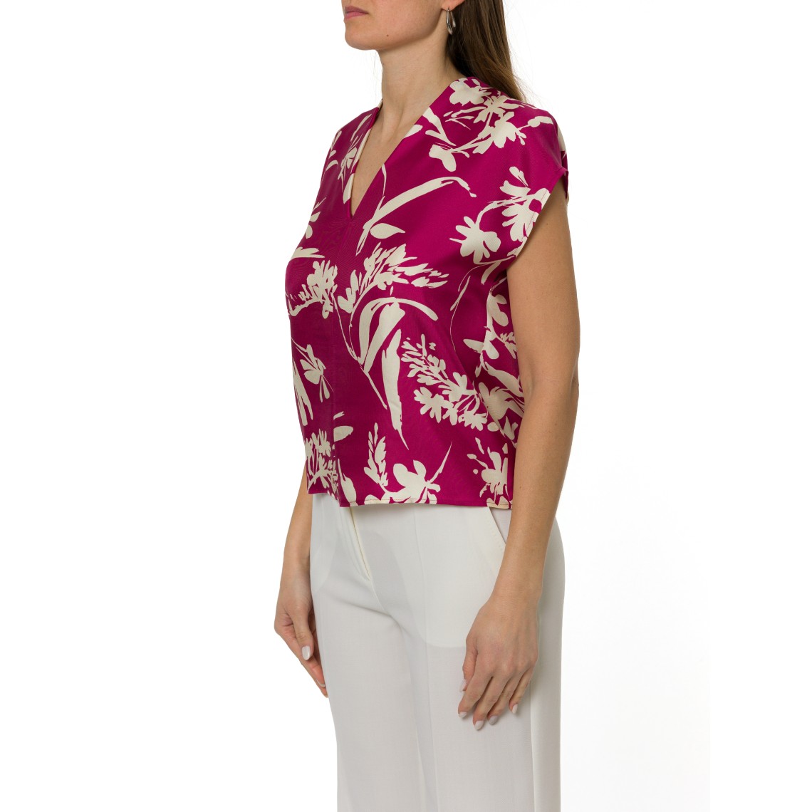 Blusa in twill di seta Pennyblack