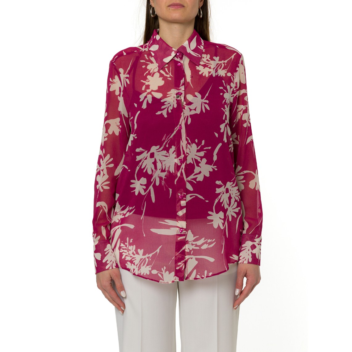 Camicia in georgette floreale Pennyblack