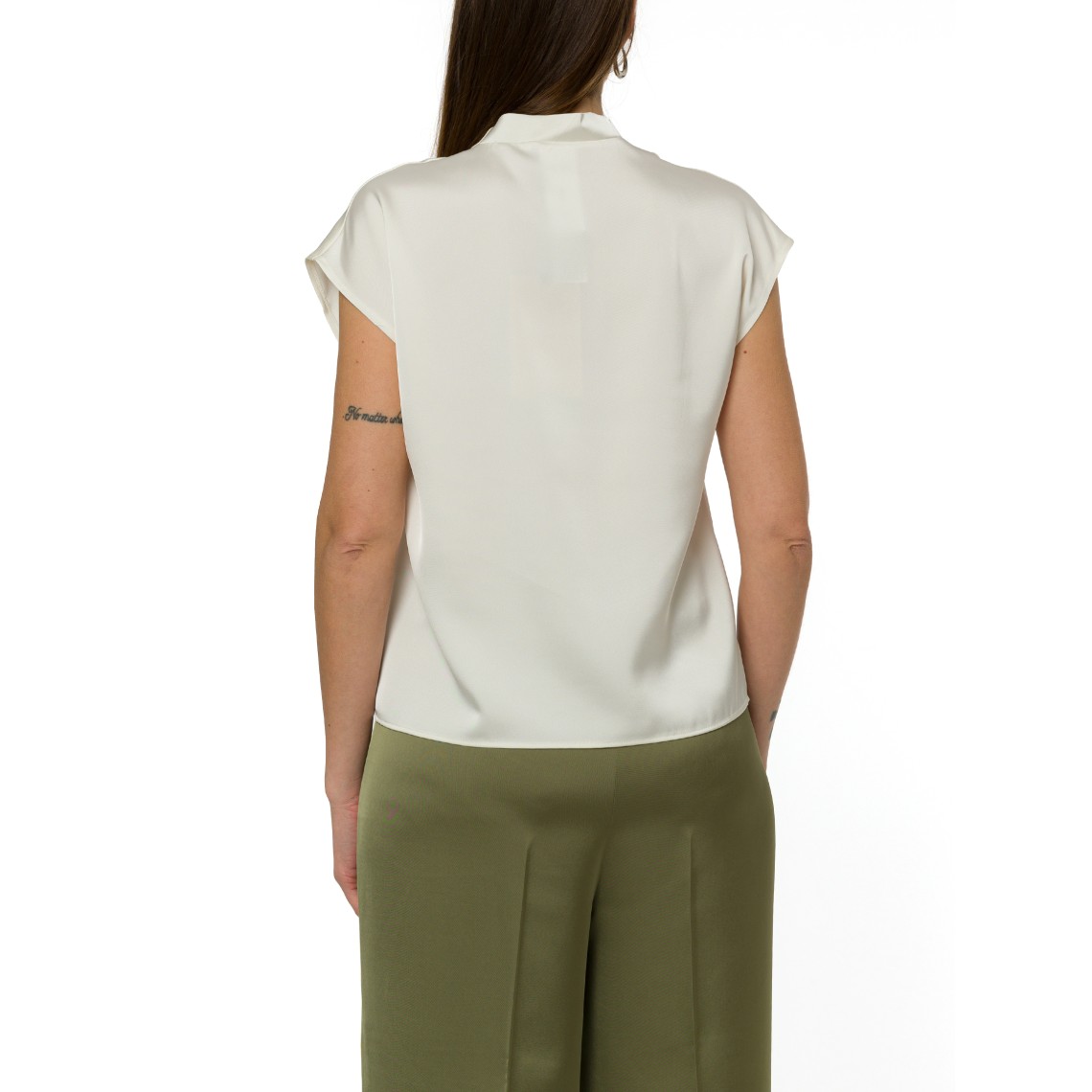 Blusa in raso con scollo a V Pennyblack