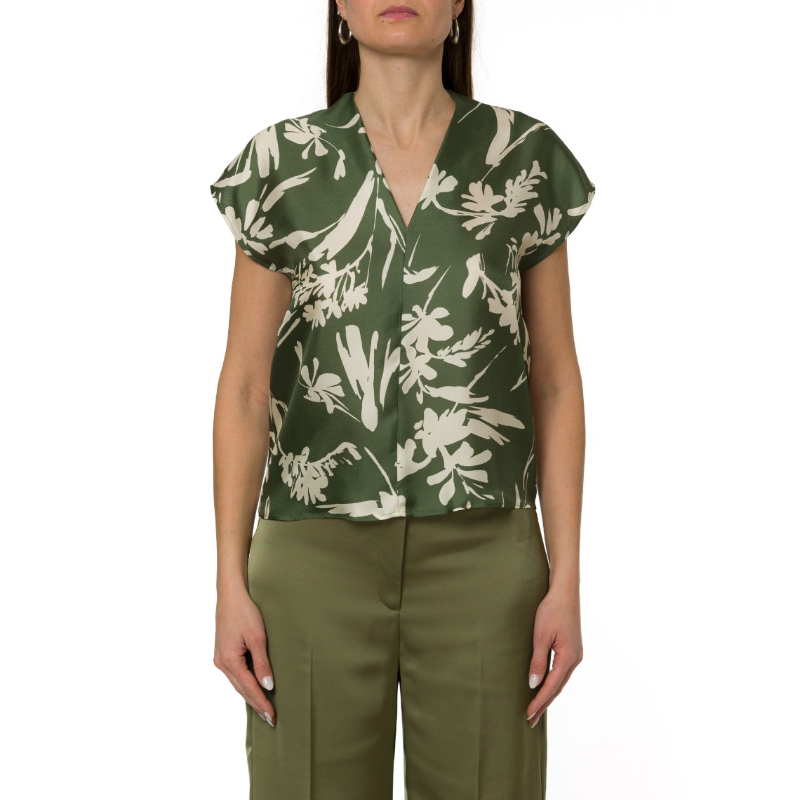 Blusa in twill di seta Pennyblack