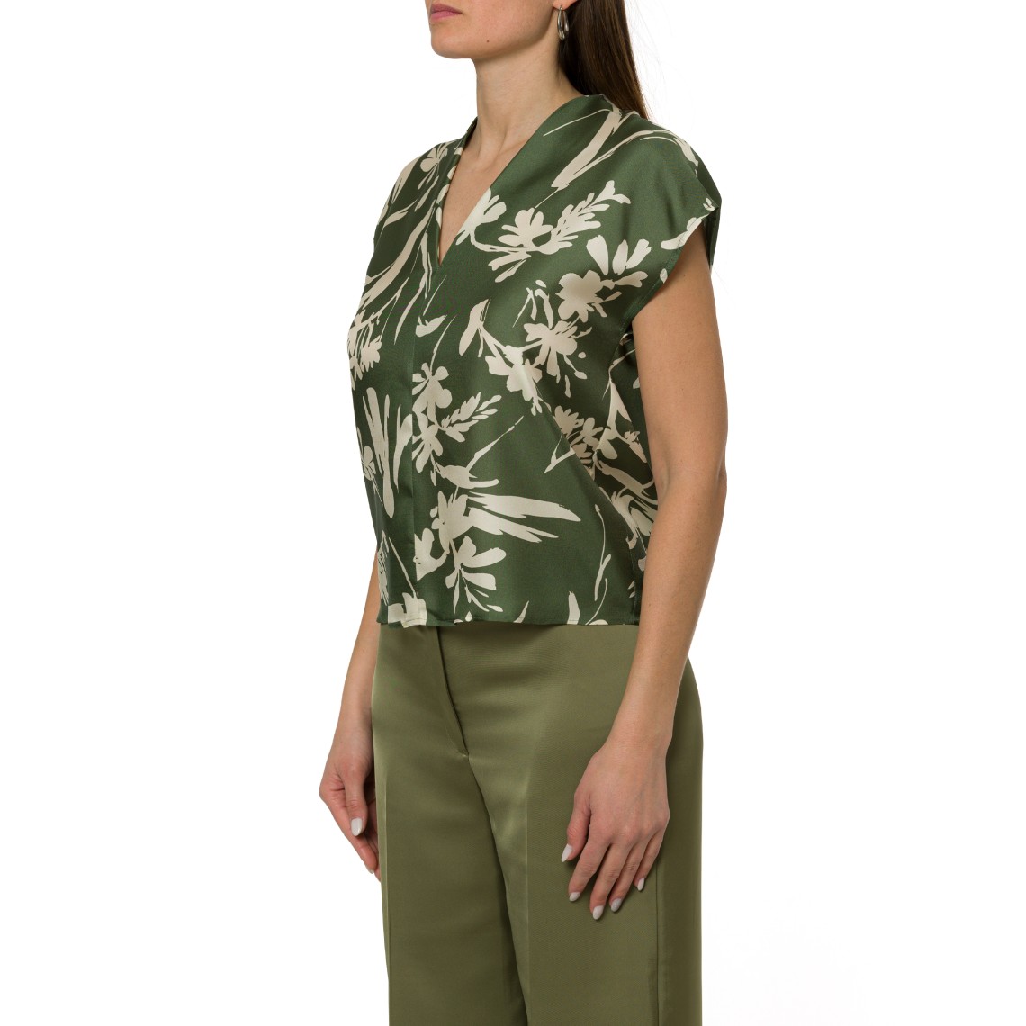 Blusa in twill di seta Pennyblack