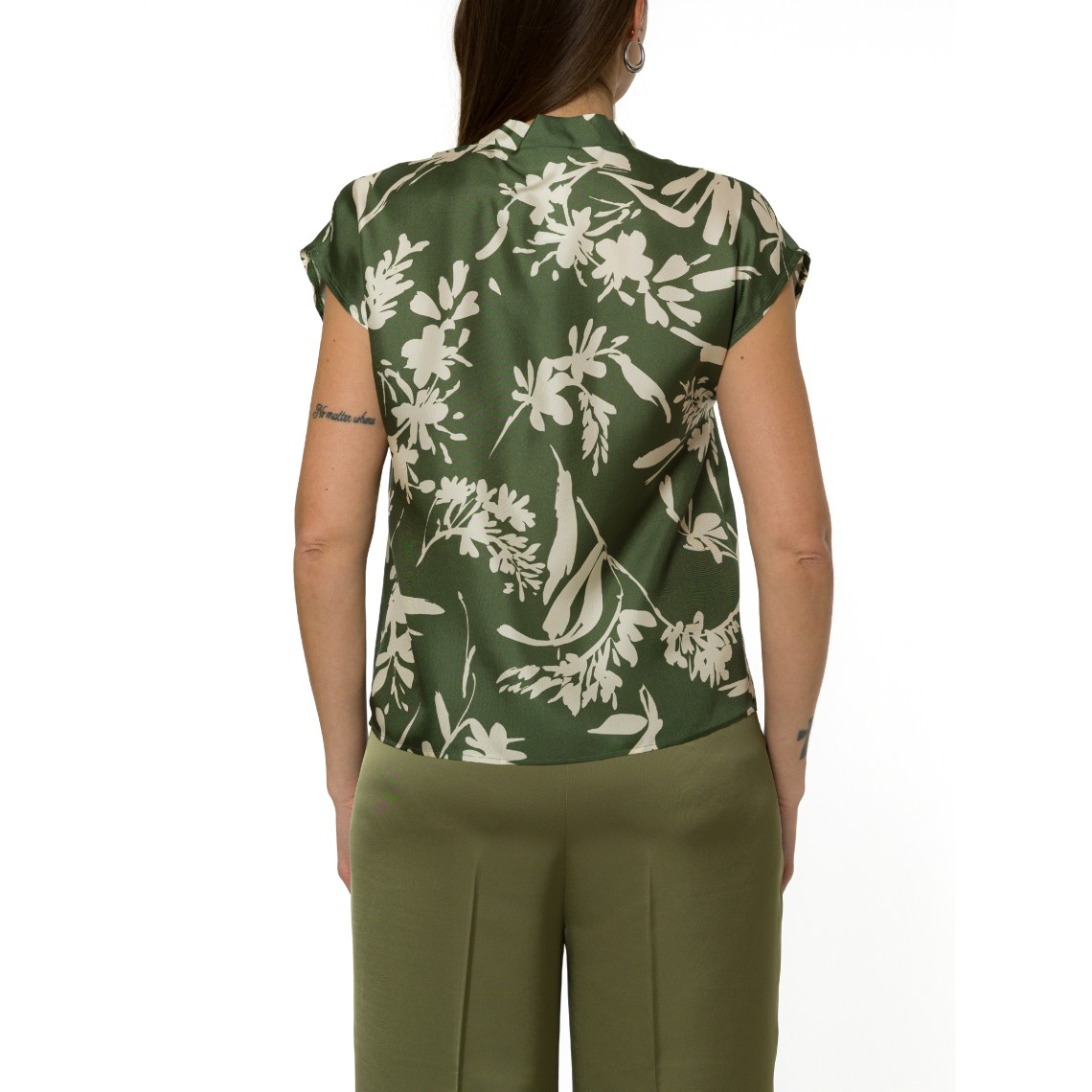 Blusa in twill di seta Pennyblack