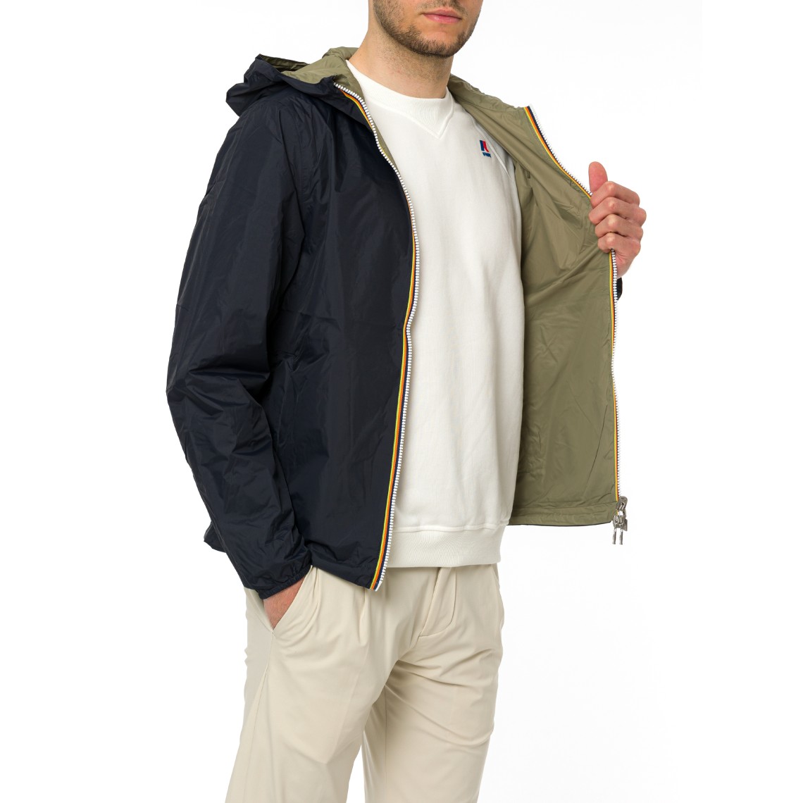 Giubbino corto reversibile Jake K-Way