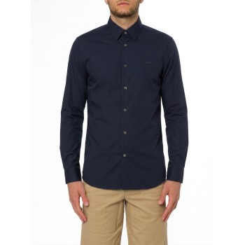 Camicia in popeline stretch slim fit Lacoste