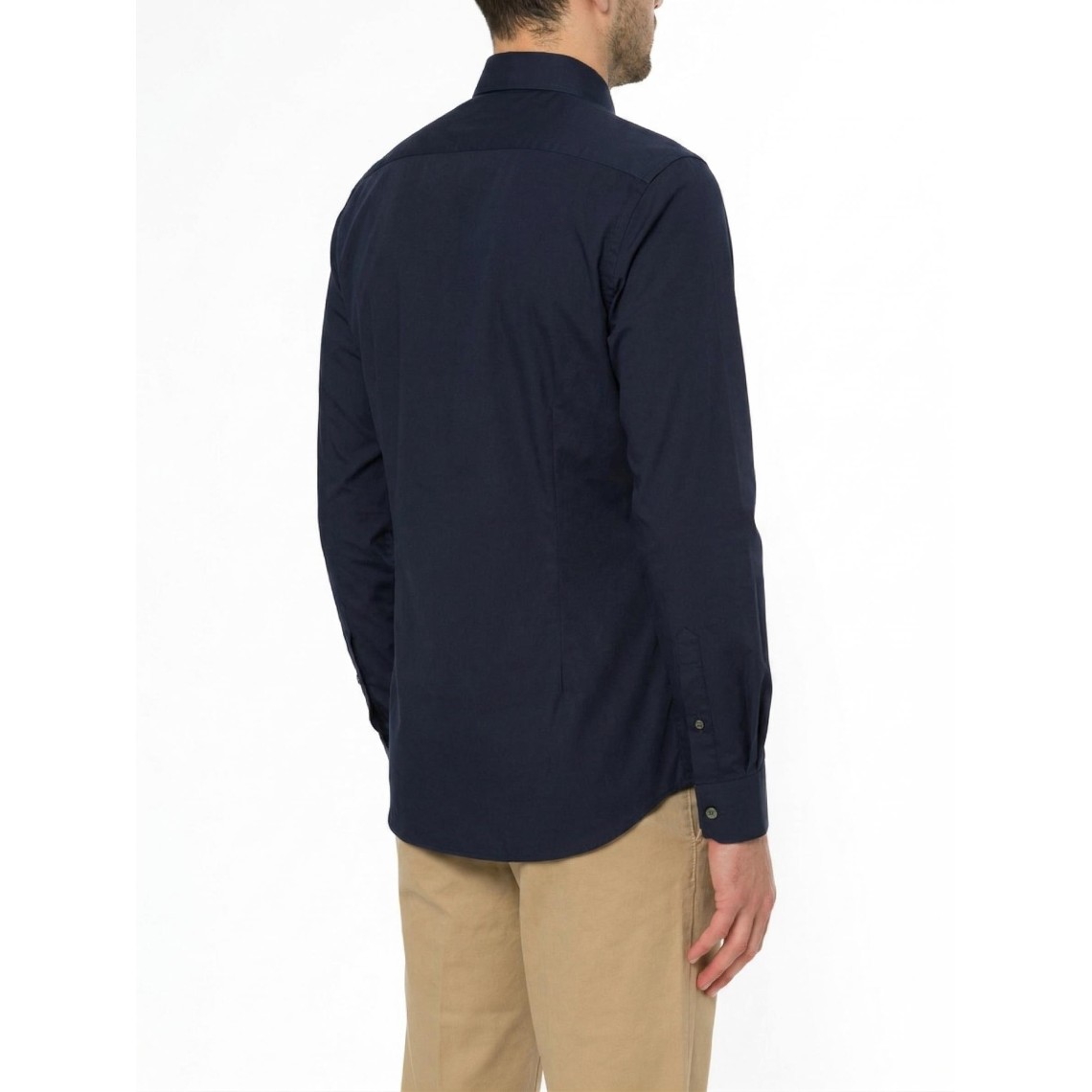 Camicia in popeline stretch slim fit Lacoste