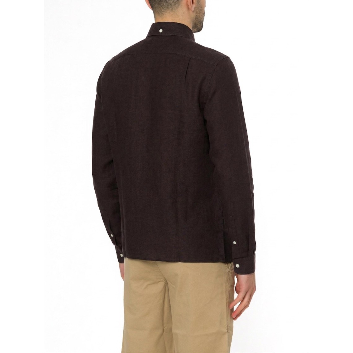 Camicia di lino regular fit Lacoste