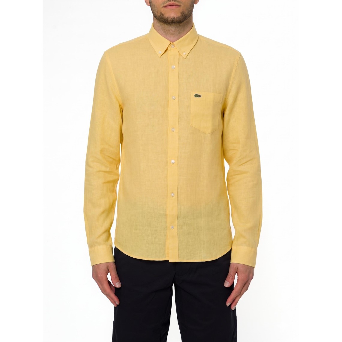 Camicia in lino regular Lacoste