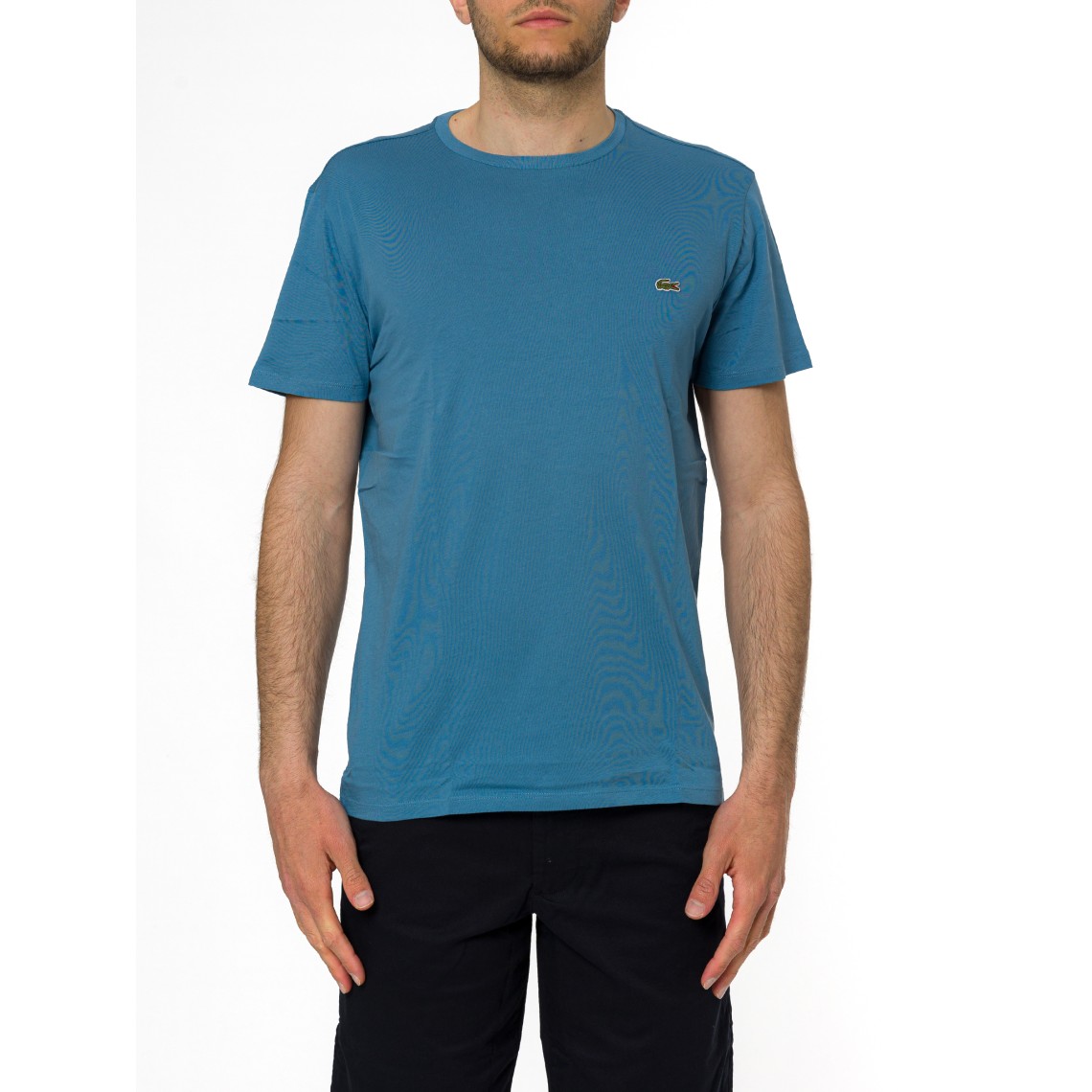 T-shirt girocollo in Jersey di cotone Lacoste