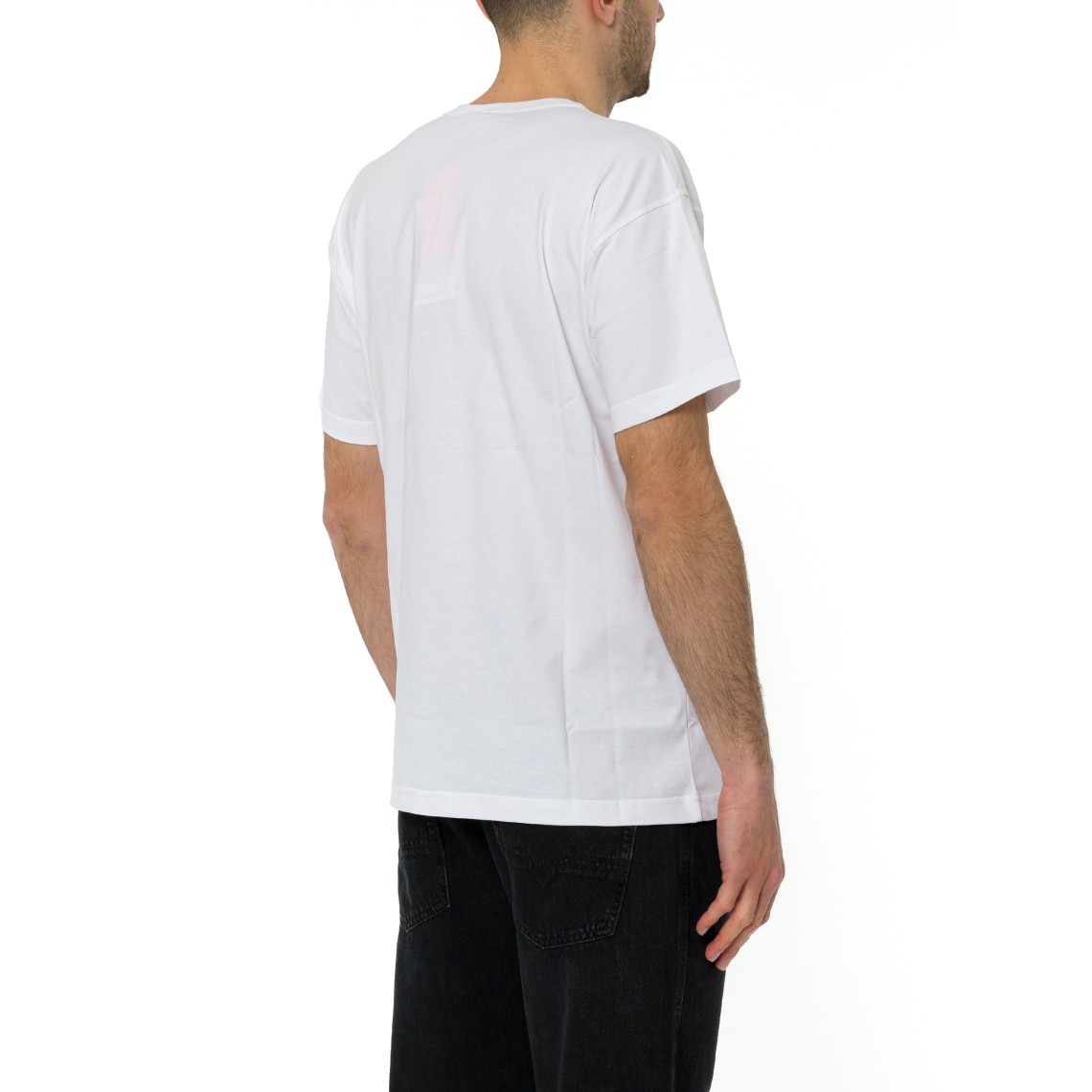 T-shirt con stampa di rana e logo Diesel