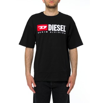 T-shirt con patch logo Diesel