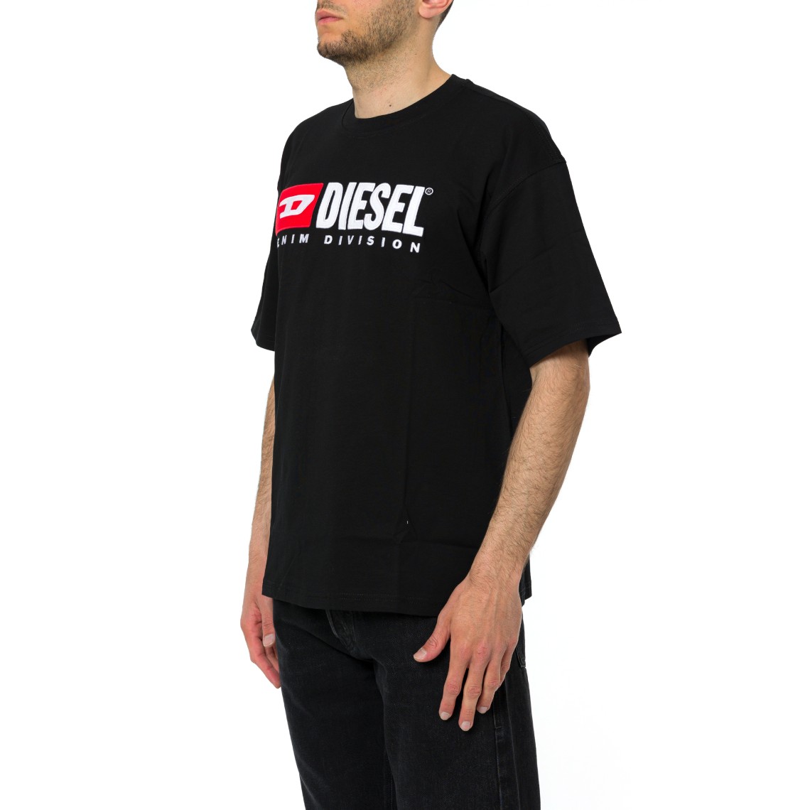 T-shirt con patch logo Diesel