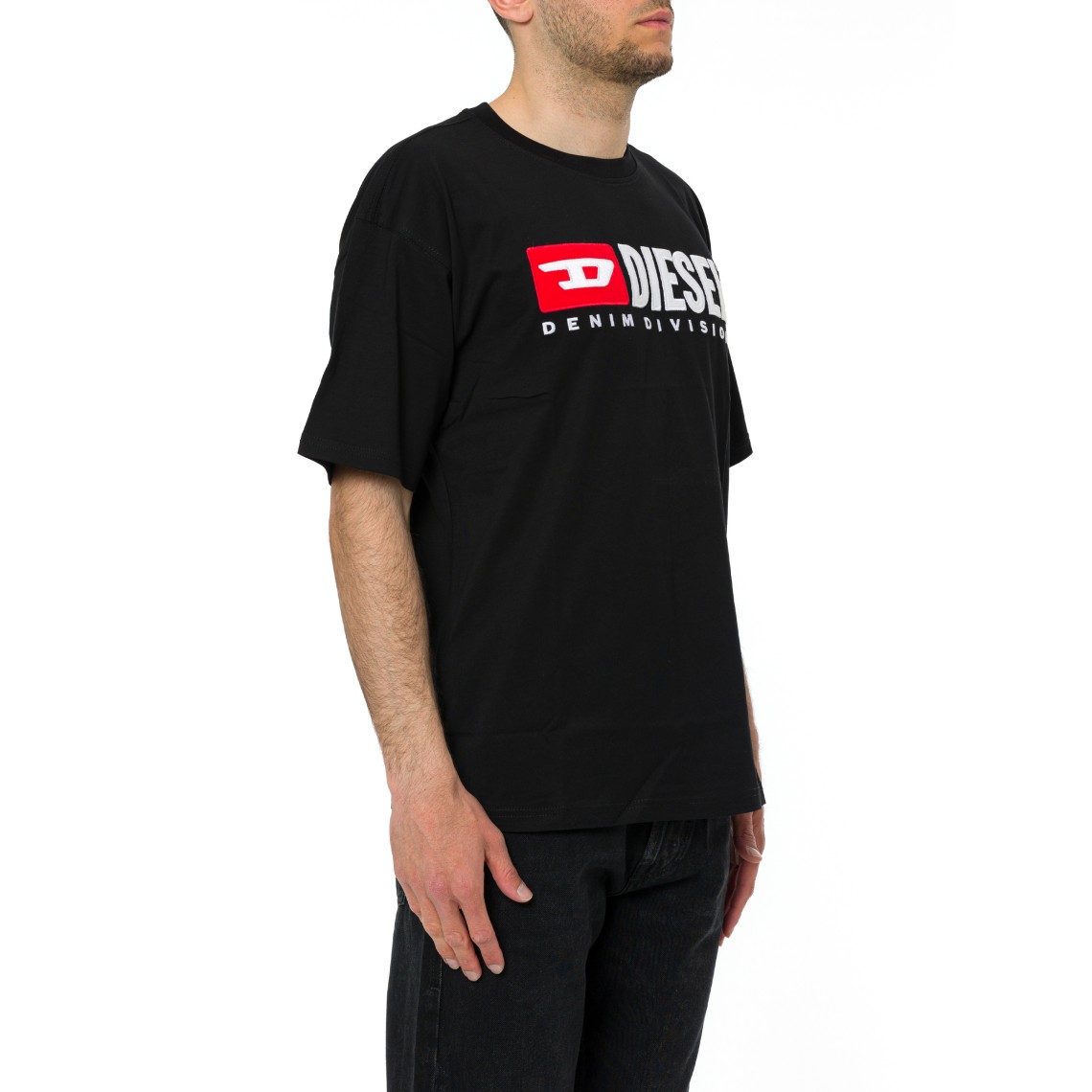 T-shirt con patch logo Diesel