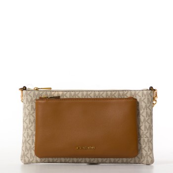 Borsa a tracolla Jet Set con stampa logo Michael Kors