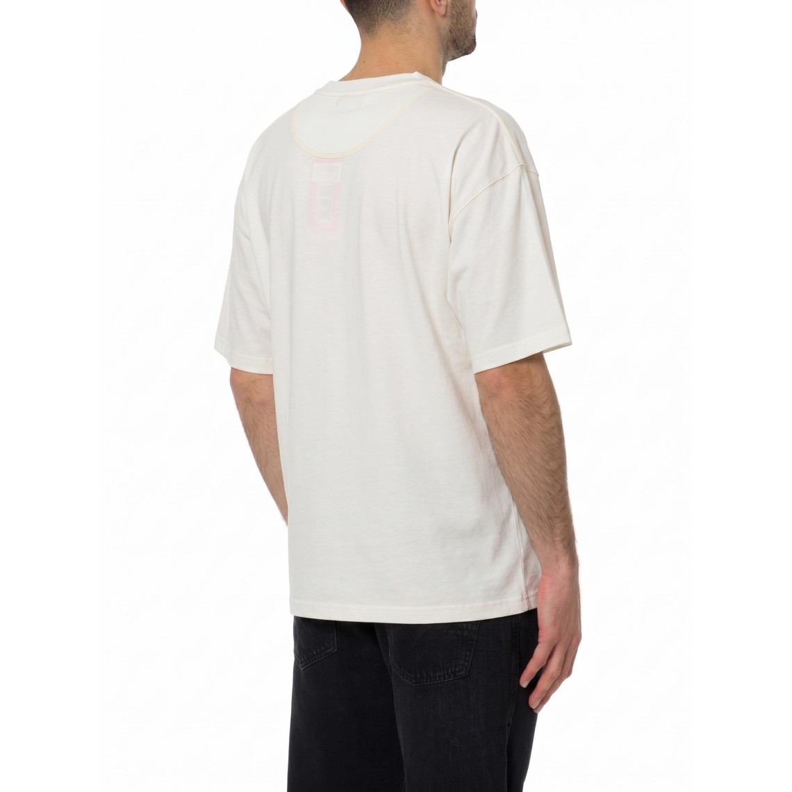 T-shirt in cotone con micro ricamo Diesel