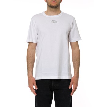 T-shirt con Oval D metallica Diesel