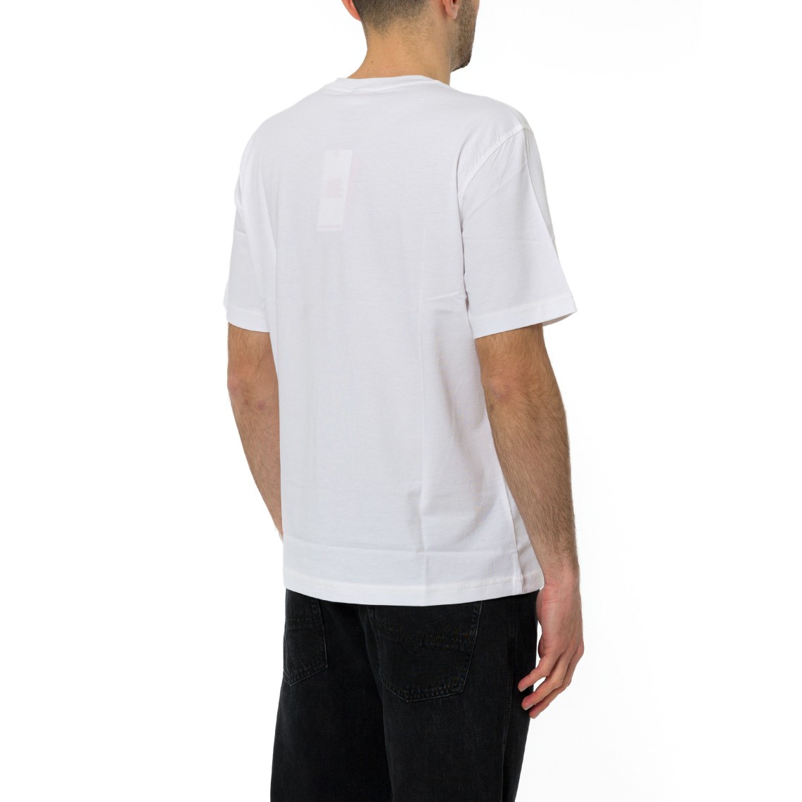 T-shirt in cotone con stampa digitale Diesel