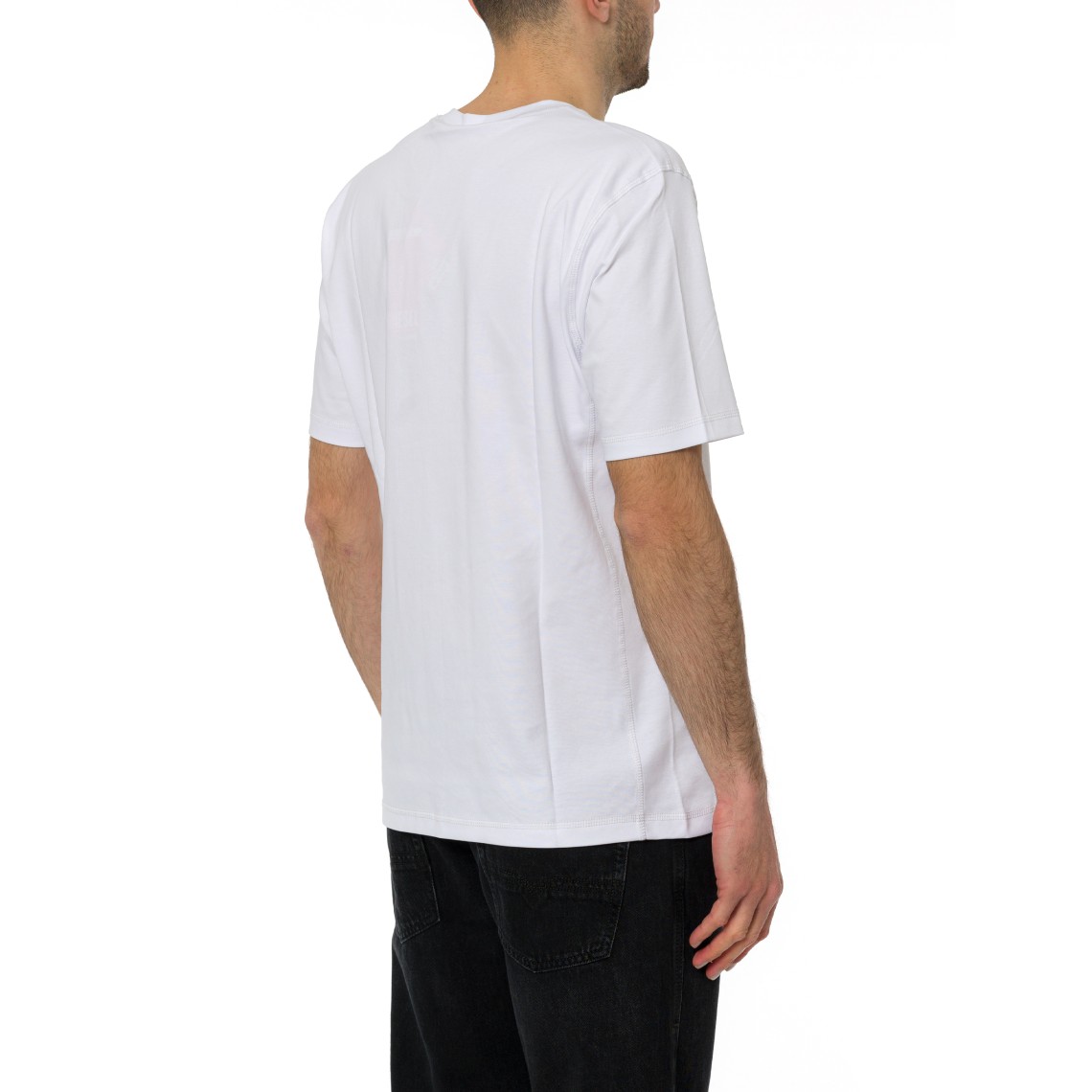 T-shirt Diesel regular con girocollo e Oval D