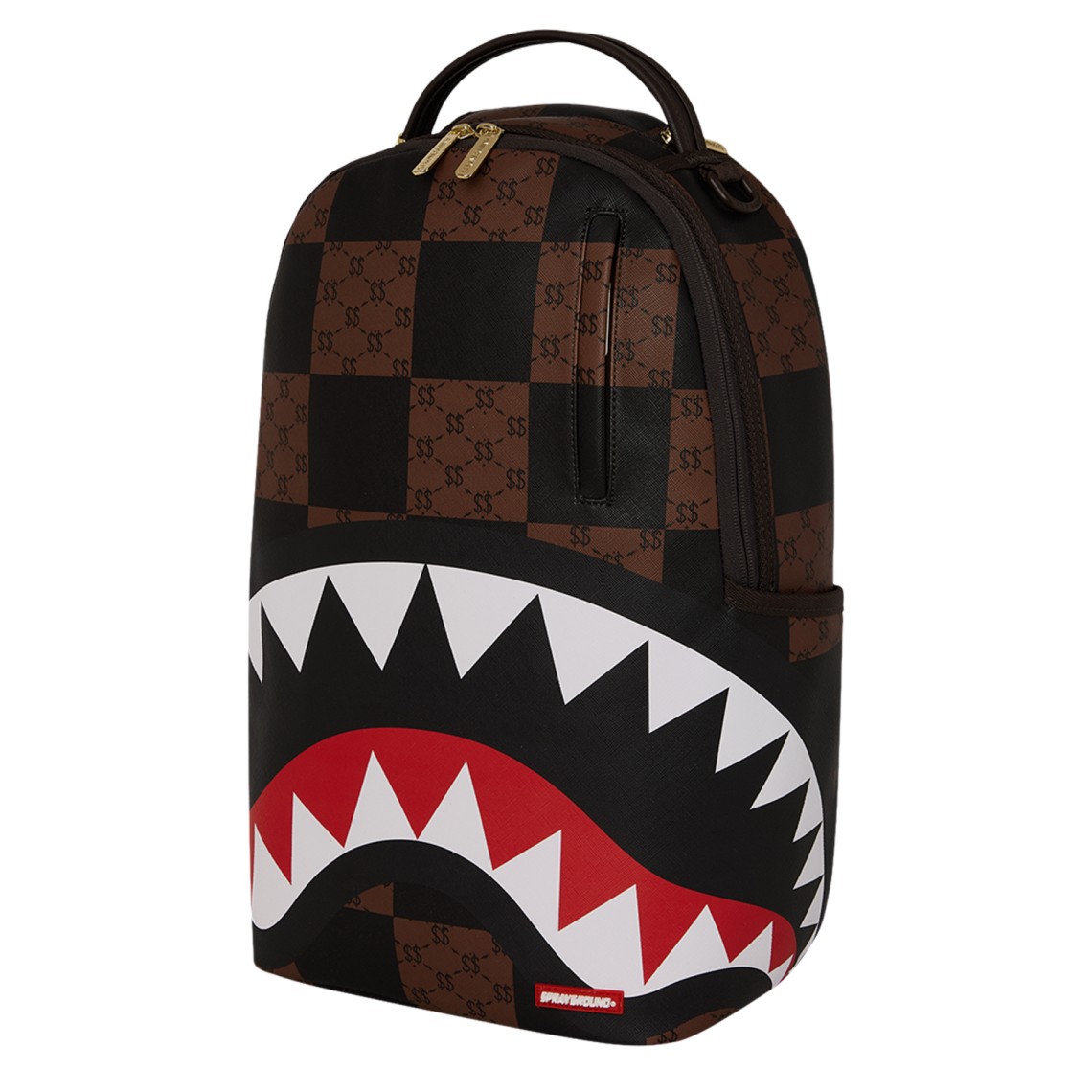 Zaino Sprayground in ecopelle Enlarged Check Paris