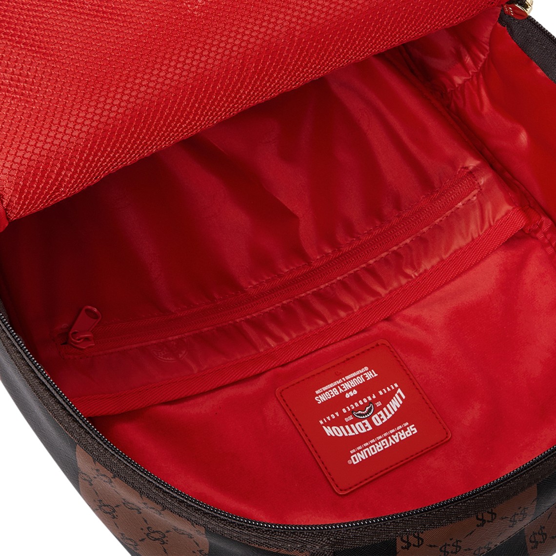 Zaino Sprayground in ecopelle Enlarged Check Paris