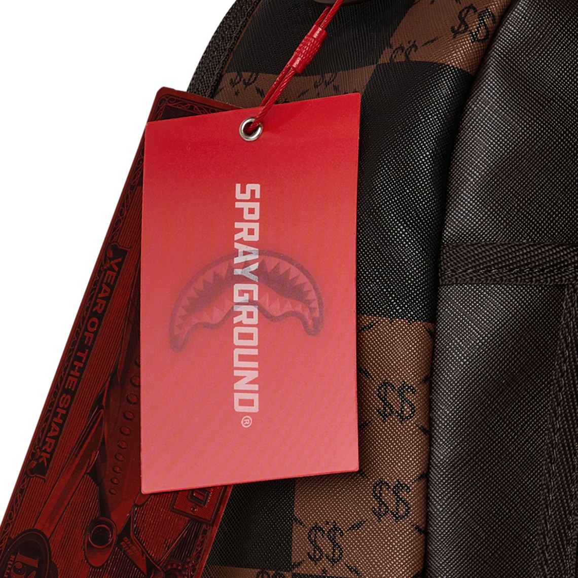 Zaino Sprayground in ecopelle Enlarged Check Paris