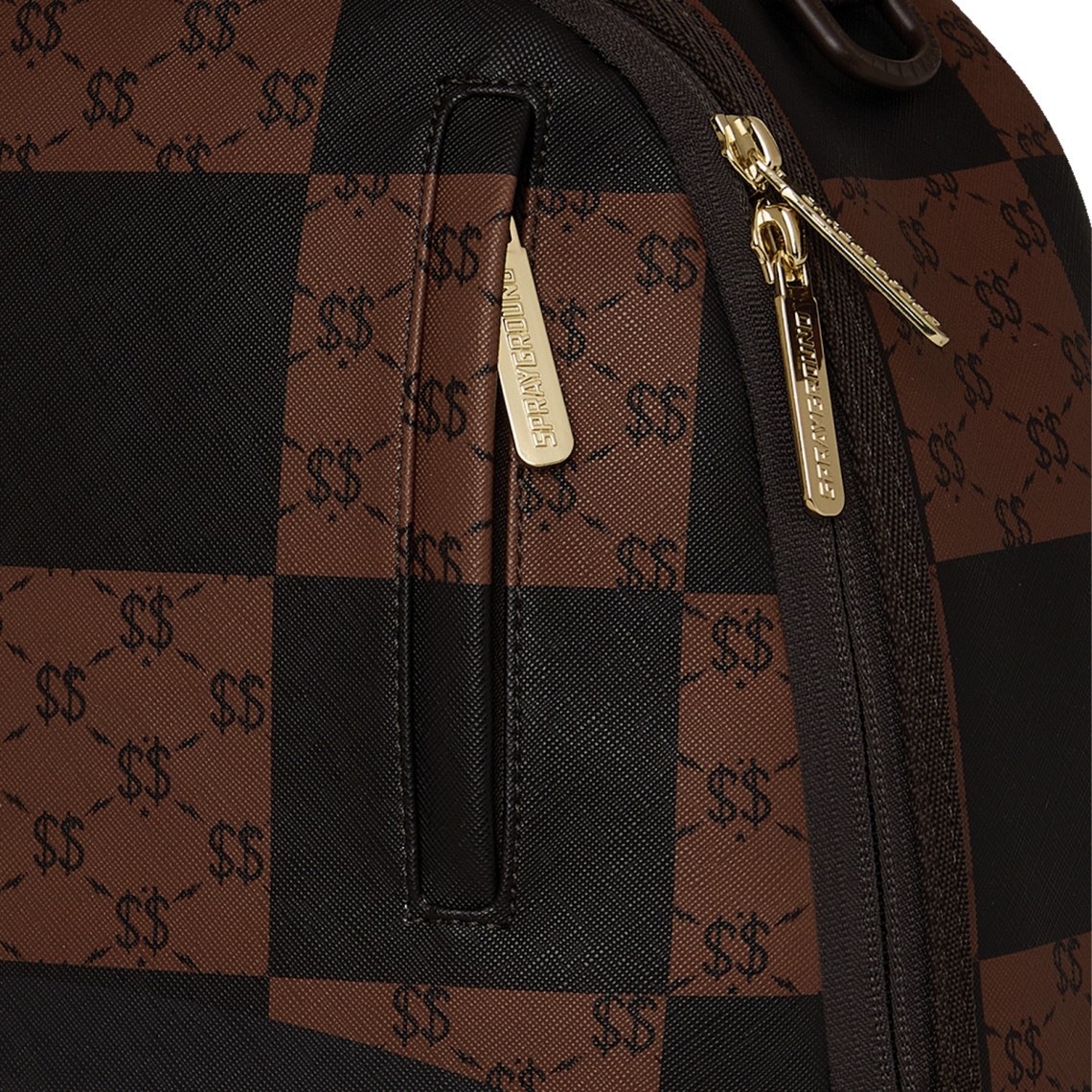 Zaino Sprayground in ecopelle Enlarged Check Paris