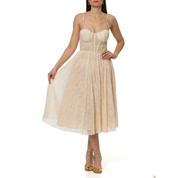 Abito in pizzo floreale Elisabetta Franchi