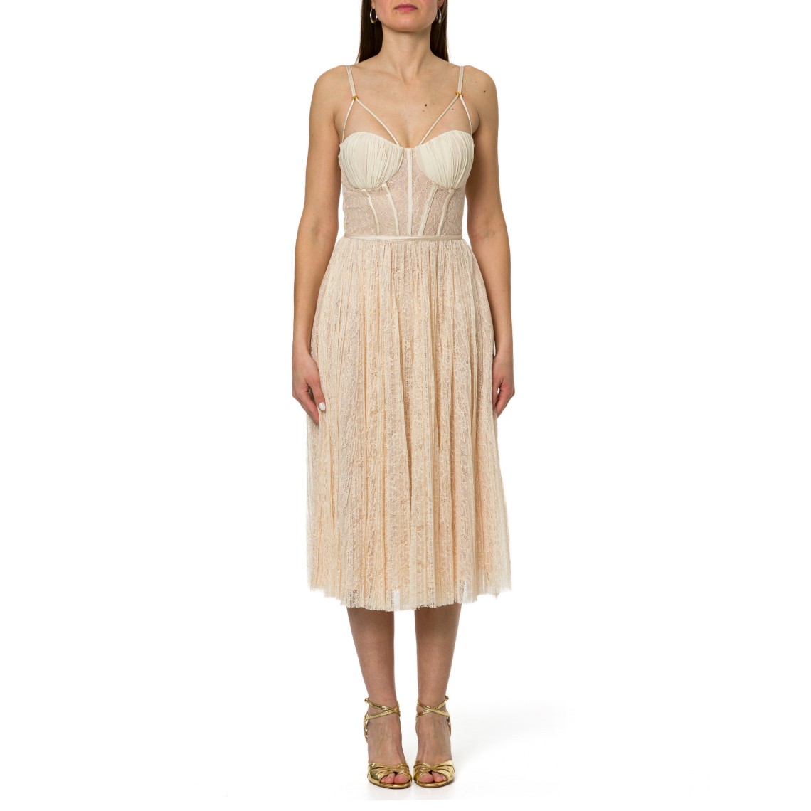 Abito in pizzo floreale Elisabetta Franchi