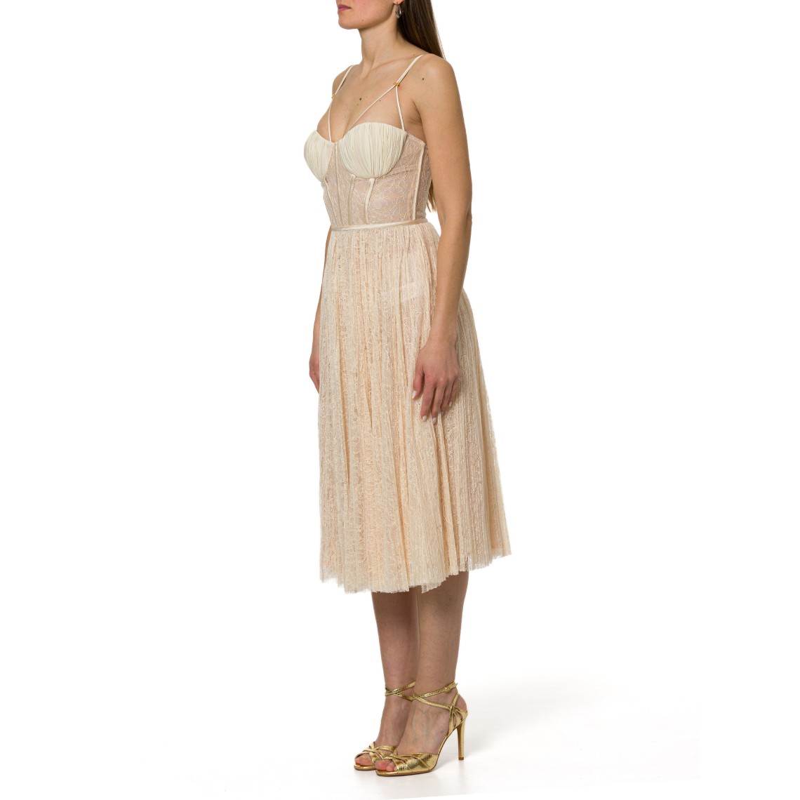 Abito in pizzo floreale Elisabetta Franchi