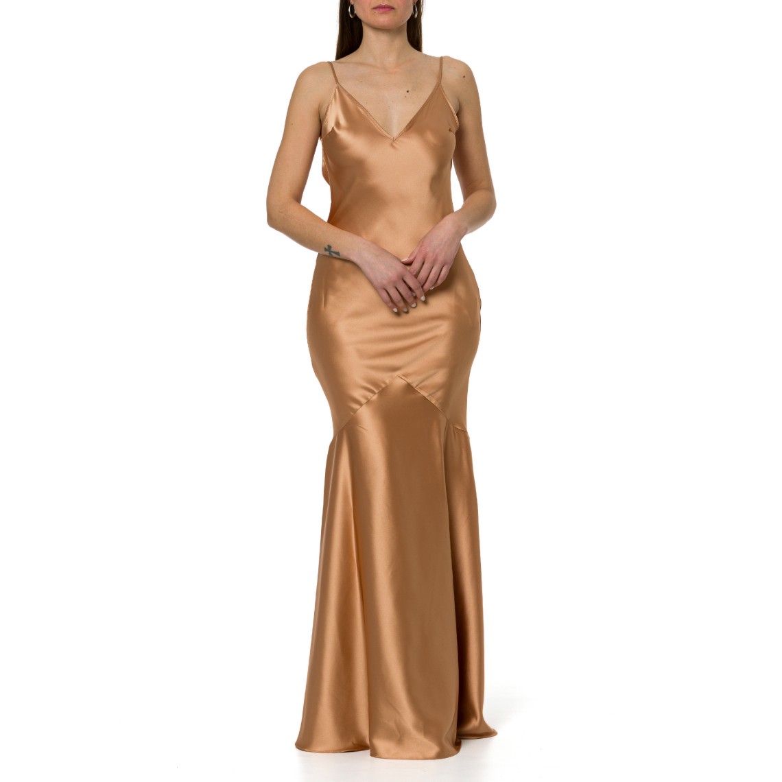 Abito Red Carpet in raso Elisabetta Franchi