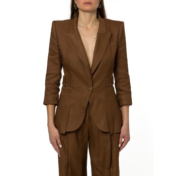 Giacca in misto lino Elisabetta Franchi