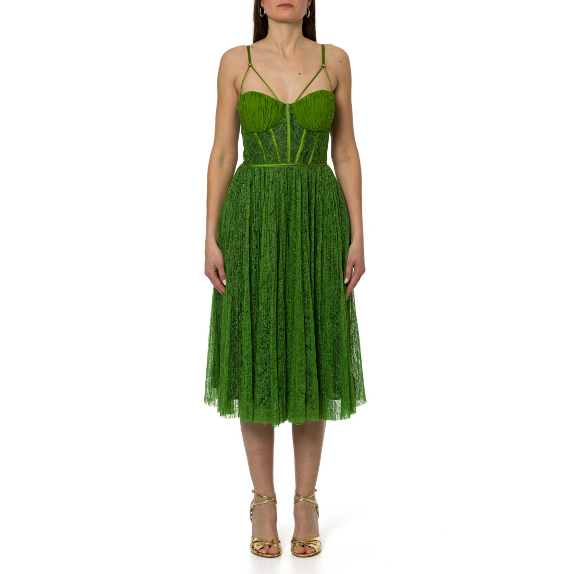 Abito in pizzo floreale Elisabetta Franchi