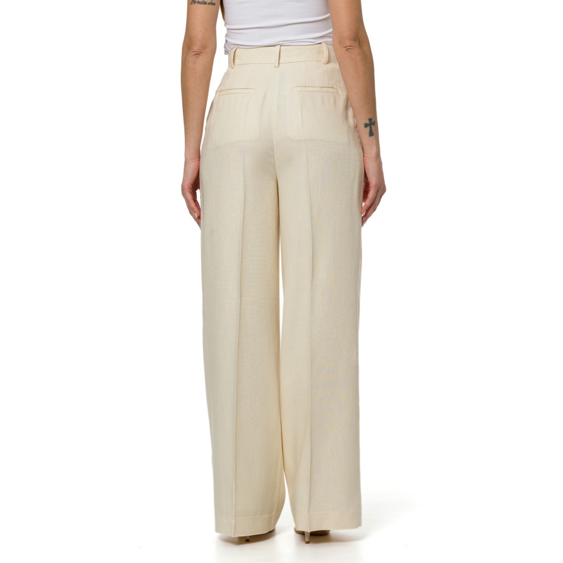 Pantaloni dritti con piega Brescello Pinko