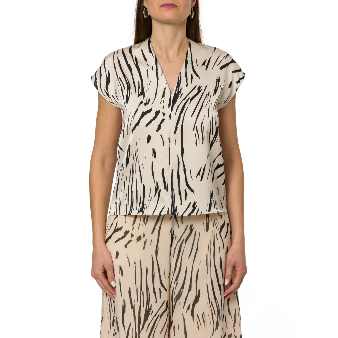 Blusa in doppio raso Pennyblack