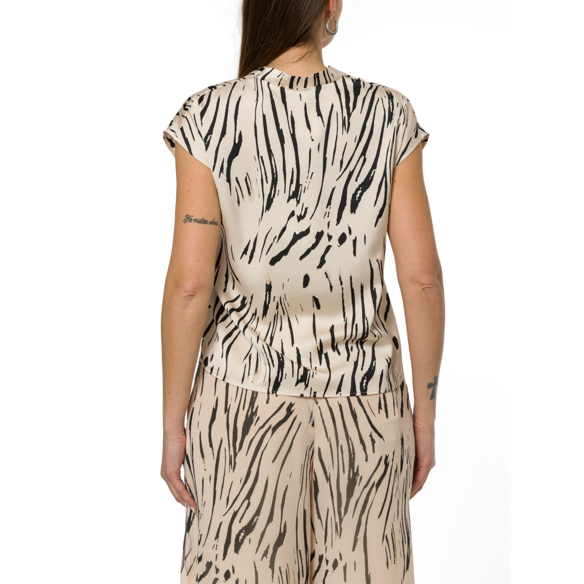 Blusa in doppio raso Pennyblack