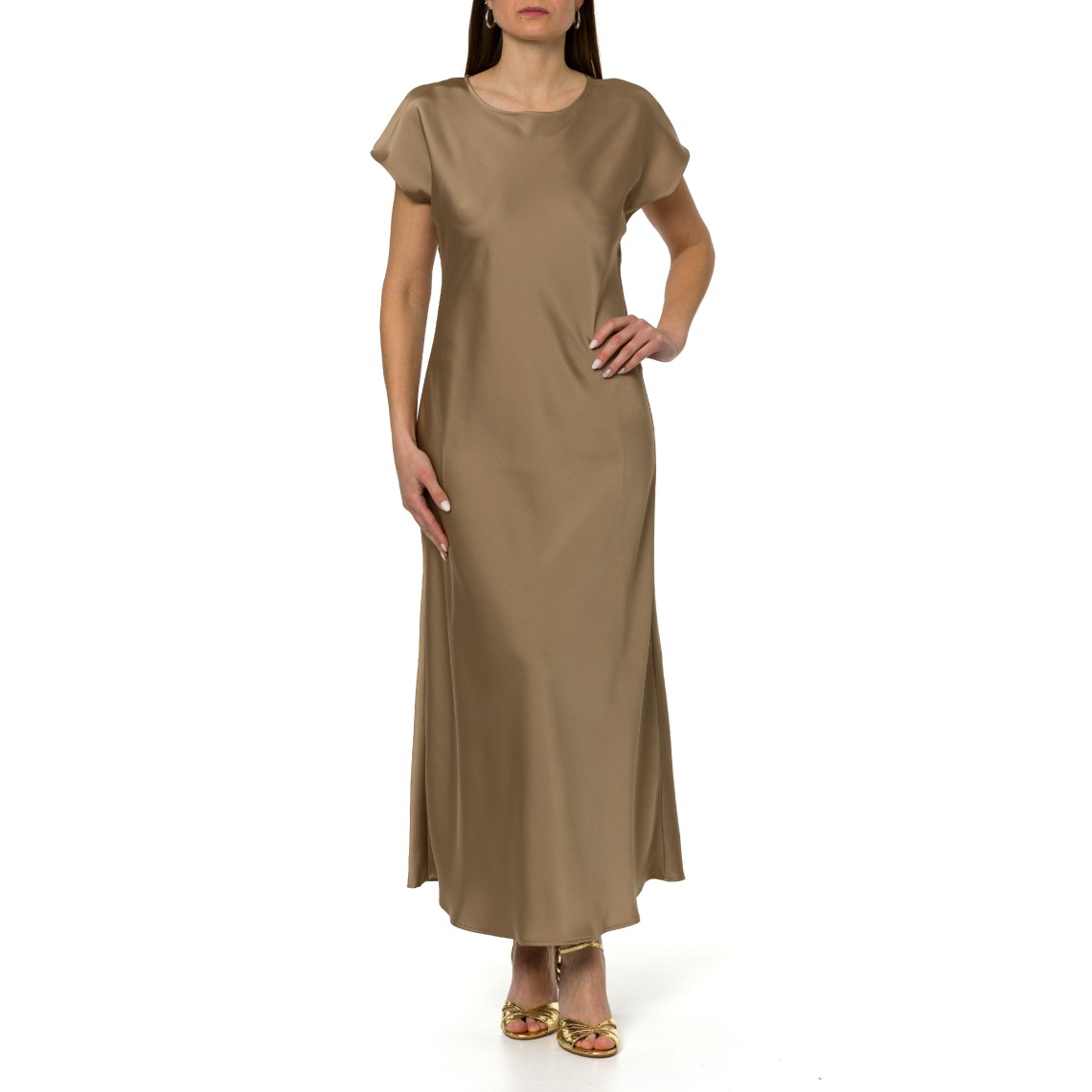 Abito midi in doppio raso Pennyblack