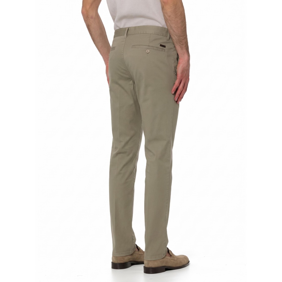 Pantaloni in Twill di Cotone Stretch Armani Exchange