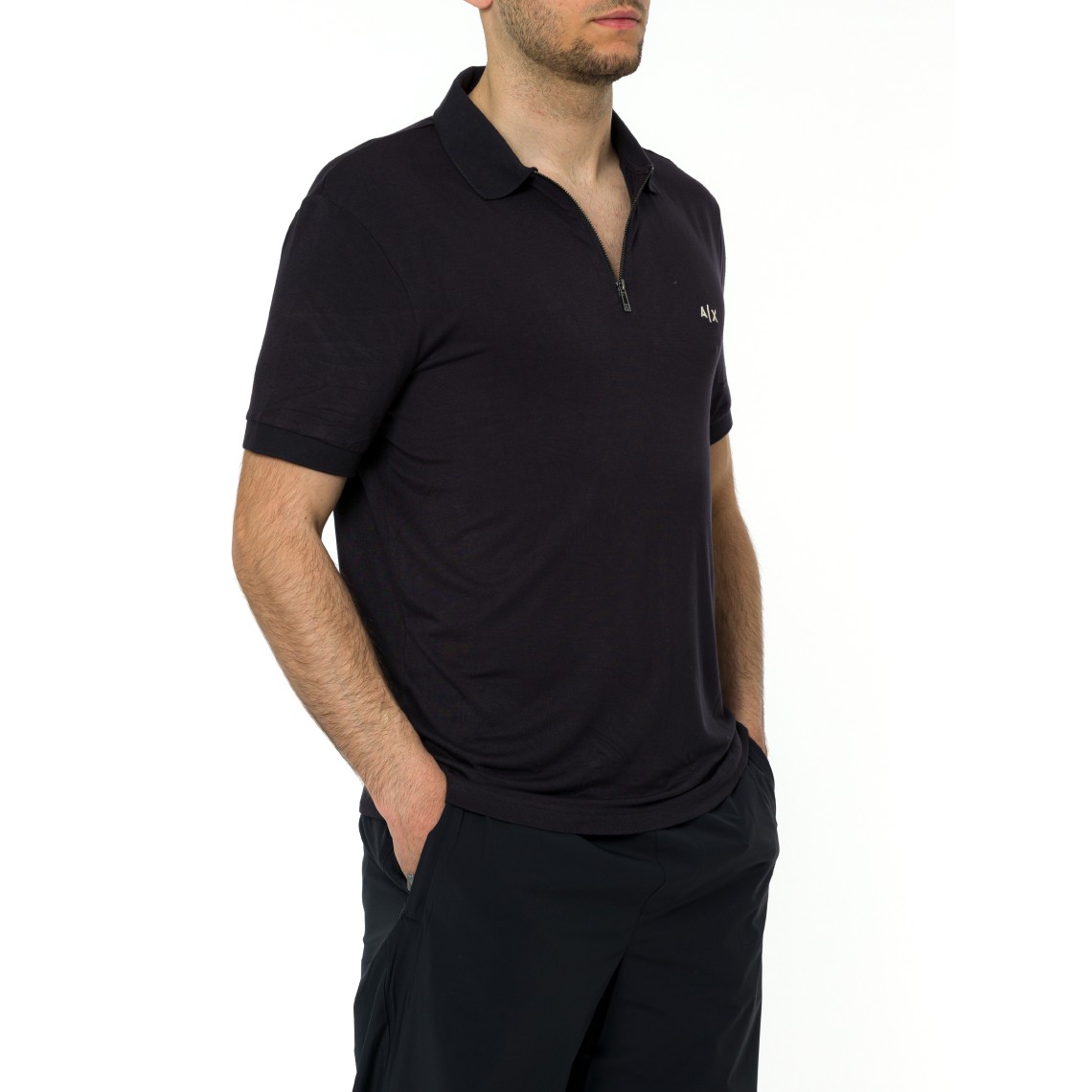 Polo con zip Armani Exchange
