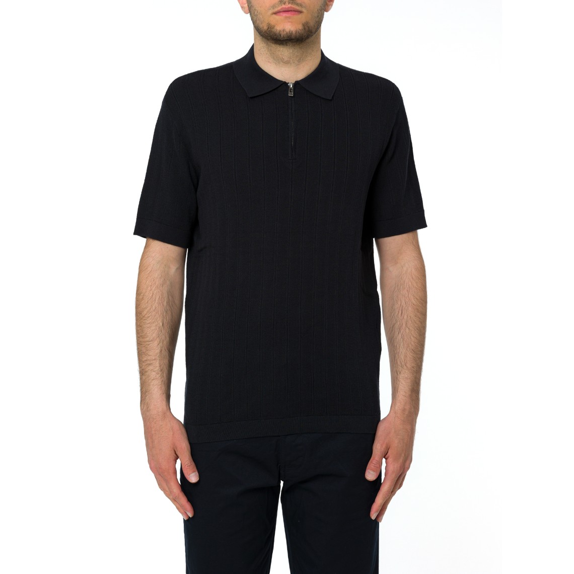 Polo in maglia con zip Armani Exchange