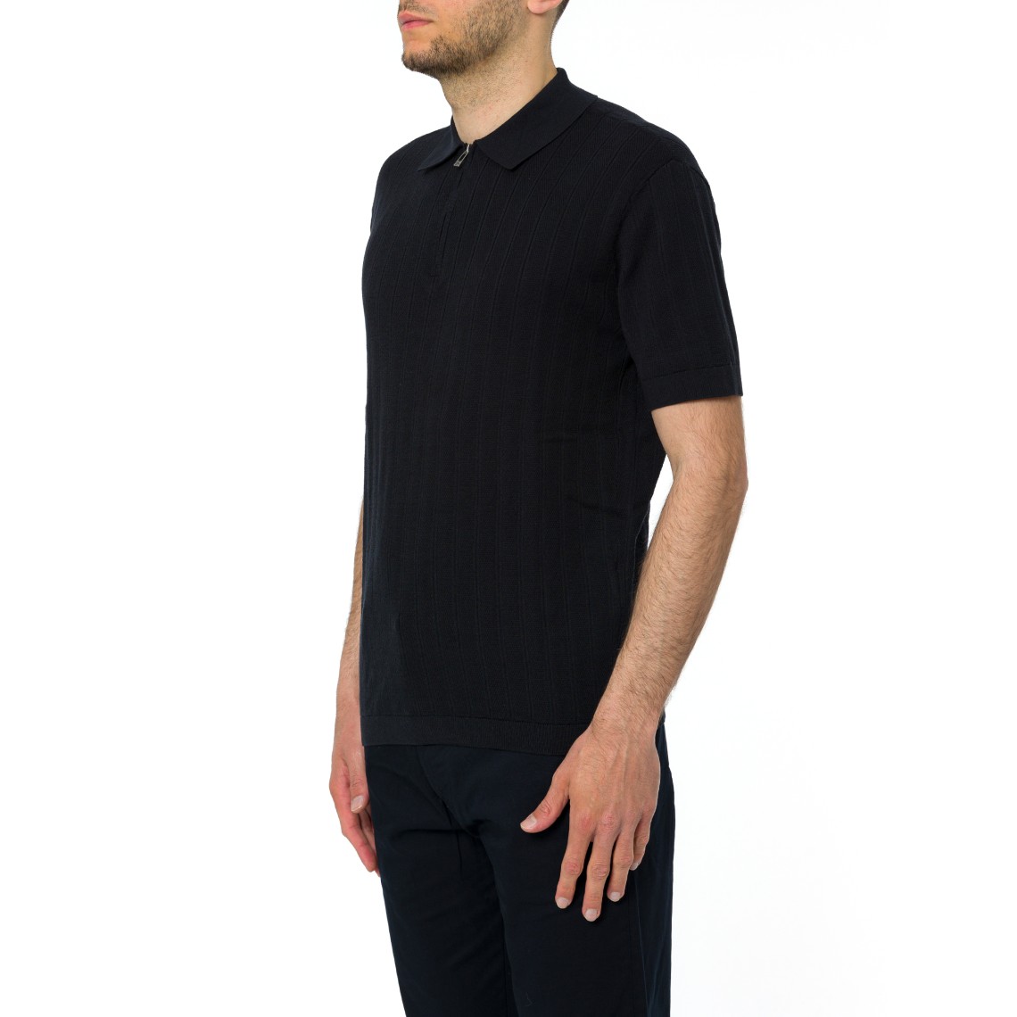 Polo in maglia con zip Armani Exchange