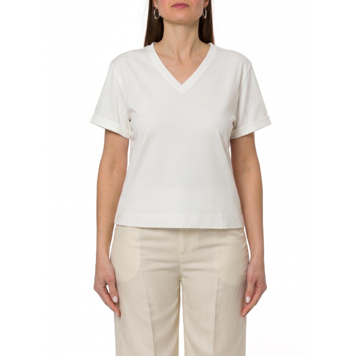 T-shirt scollo a V Gran Sasso