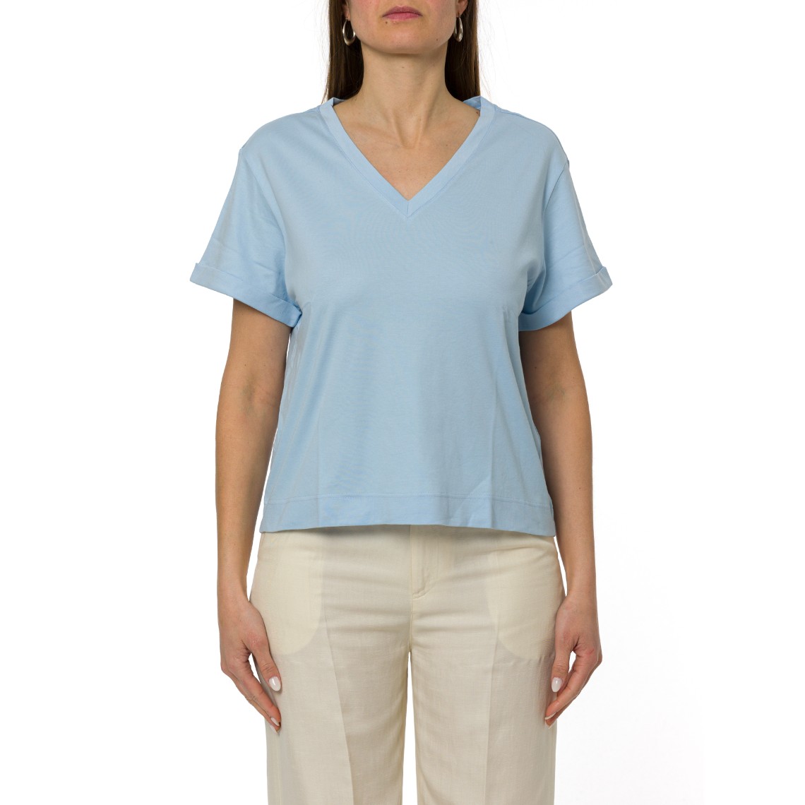 T-shirt scollo a V Gran Sasso