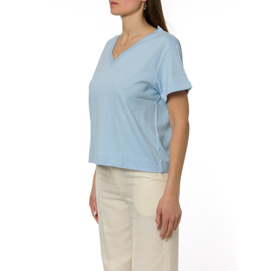 T-shirt scollo a V Gran Sasso